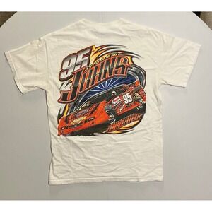 Andrew Johns #95 UMP Pro Modified Dirt Race Car Driver T-Shirt Mens M White